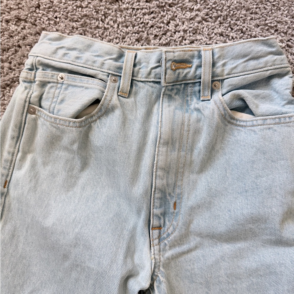 SLVRLAKE Indiana Super High Waist Flare Jeans size 24 Light Wash - Picture 4 of 9